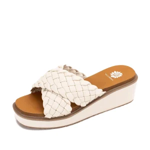 Women Yellow Box Slides>Arny Wedge Slide