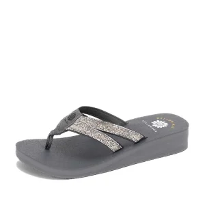 Women Yellow Box Flip Flops>Cadeen