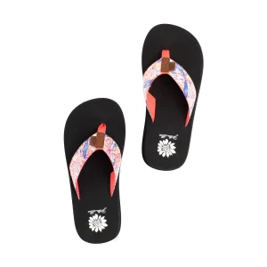 Women Yellow Box Flip Flops>Flounder Flip Flop