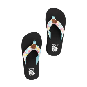 Women Yellow Box Flip Flops>Flounder Flip Flop