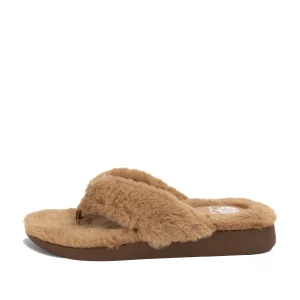 Women Yellow Box Slippers>Gingi Fur Sandal