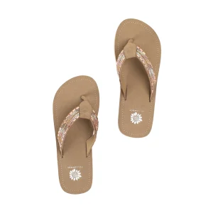 Women Yellow Box Flip Flops>Jaunty Sandal