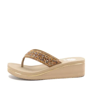 Women Yellow Box Flip Flops>Srida Wedge Sandal